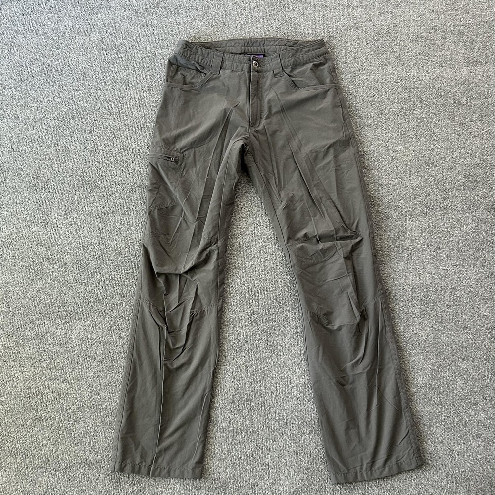 Patagonia‎ Quandary Pants Mens 30x31 Grey Hiking Outdoor Stretch Nylon